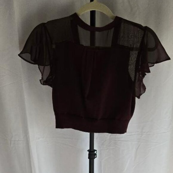 Cropped Short Sleeve Cardigan - Picture 2 of 6